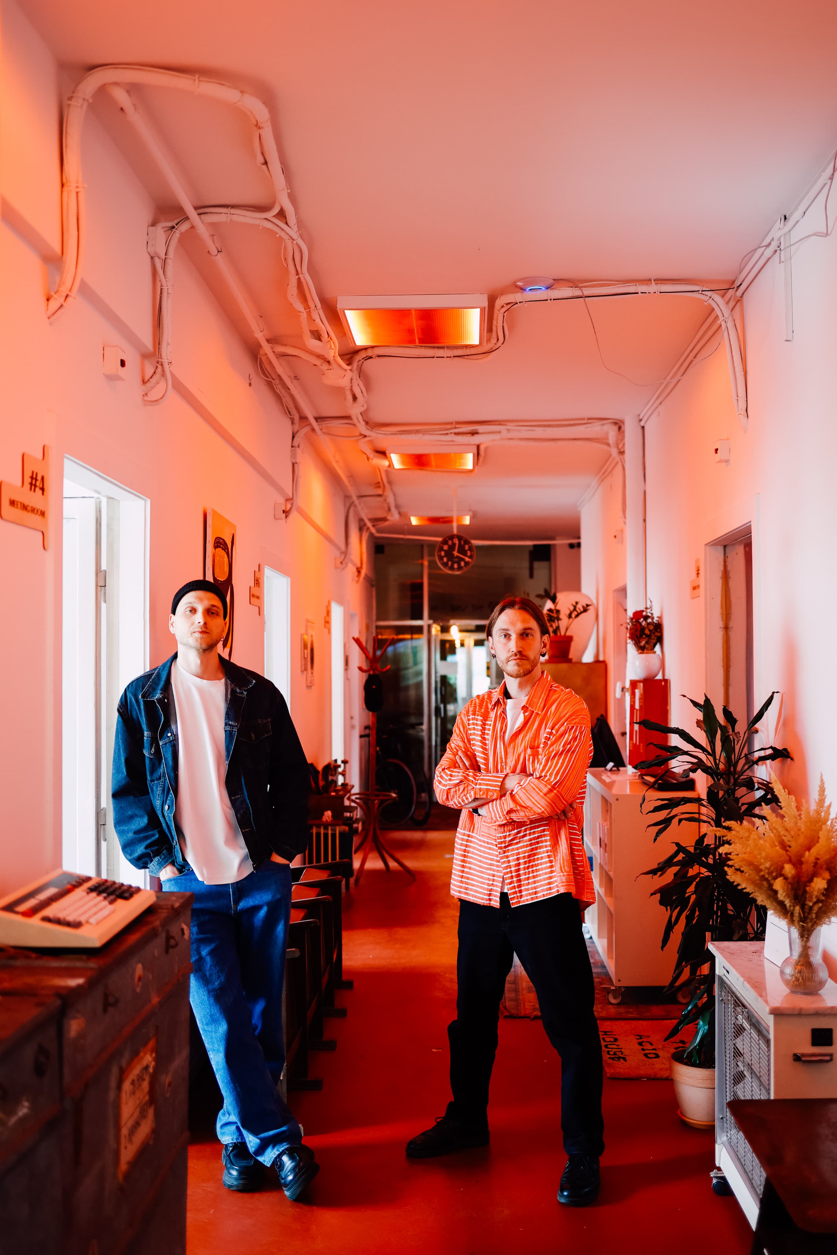 SENSE—S.SPACE founders Serj and Artem standing in the space